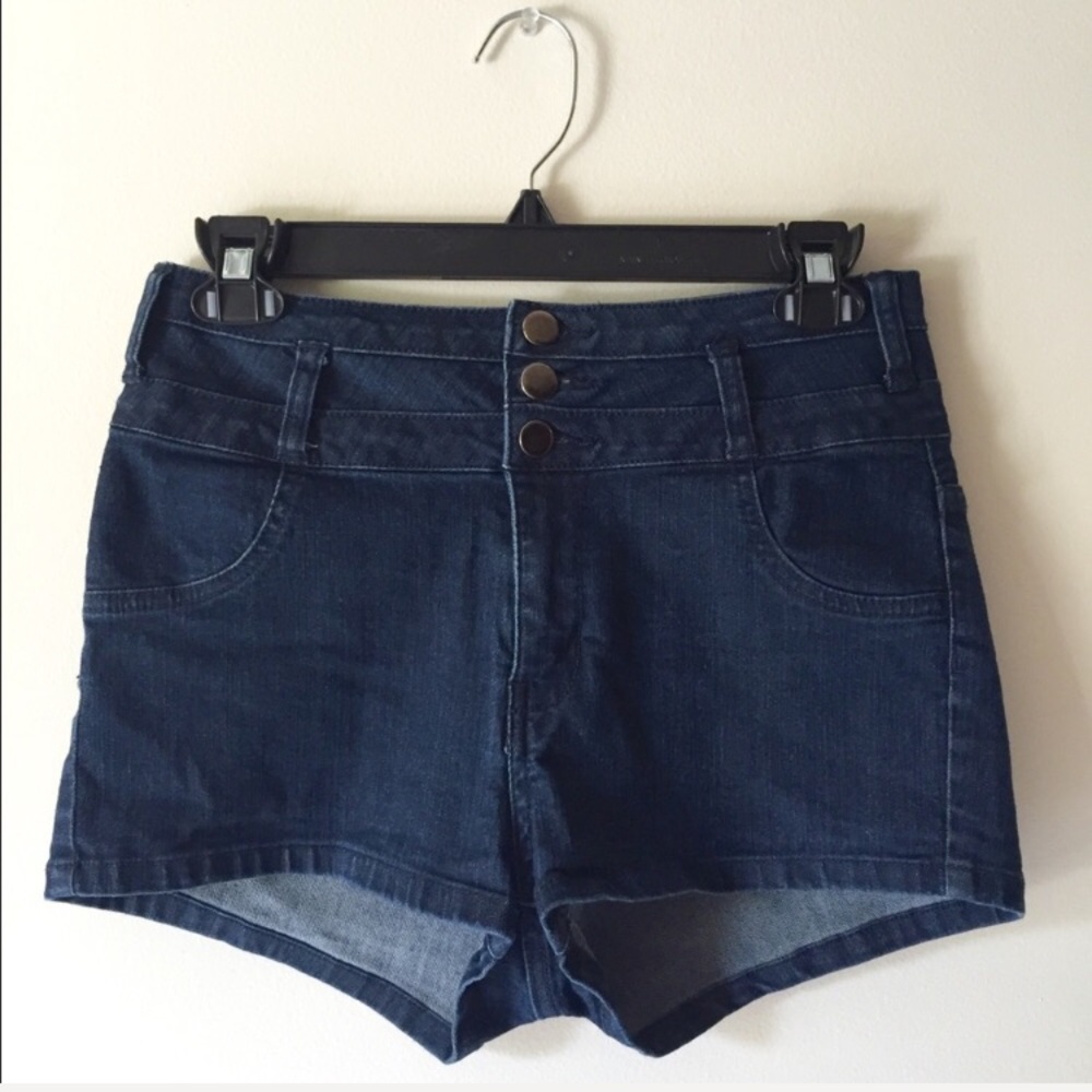 High Waisted Denim Shorts